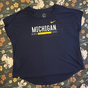 Michigan Nike Top